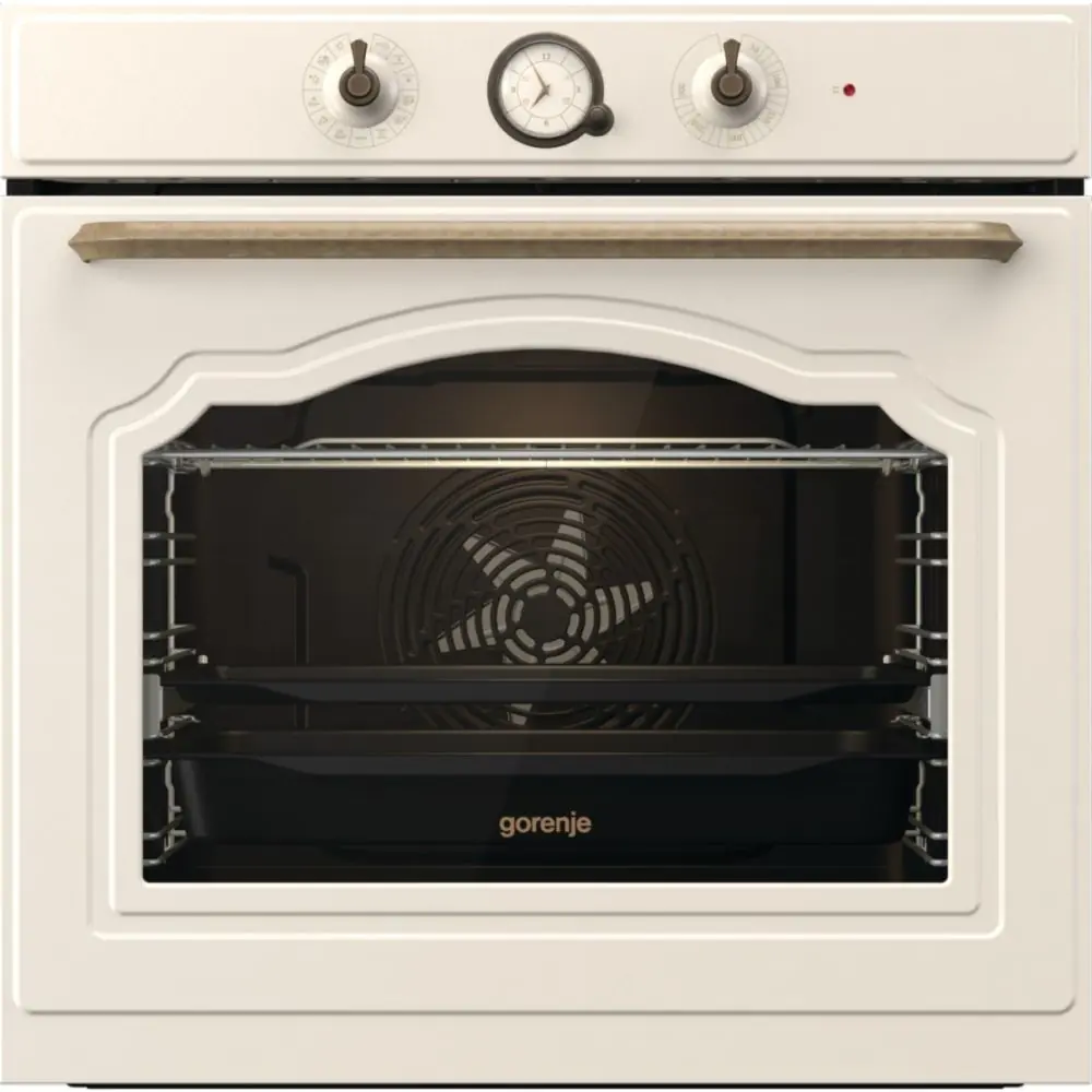Готварска фурна за вграждане Gorenje BOS67372CLI, 77 L, Слонова кост, (13618)