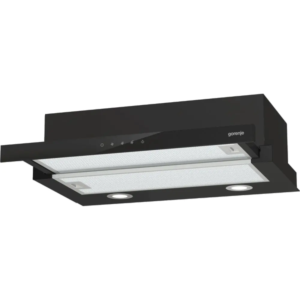 Абсорбатор за вграждане GORENJE TH64E4BG, 450 м³/ч, Черен, (20727)