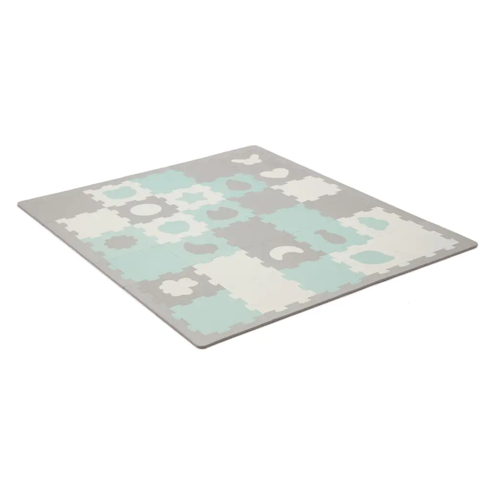 KinderKraft LUNO SHAPES мек пъзел мента KPLUSHMIN, (35945671)