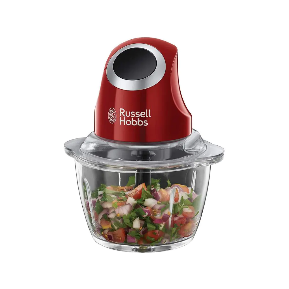 Мини чопър Russell Hobbs Desire 24660-56, 200W, 500ml, Стъклена купа, Червен, (17599)