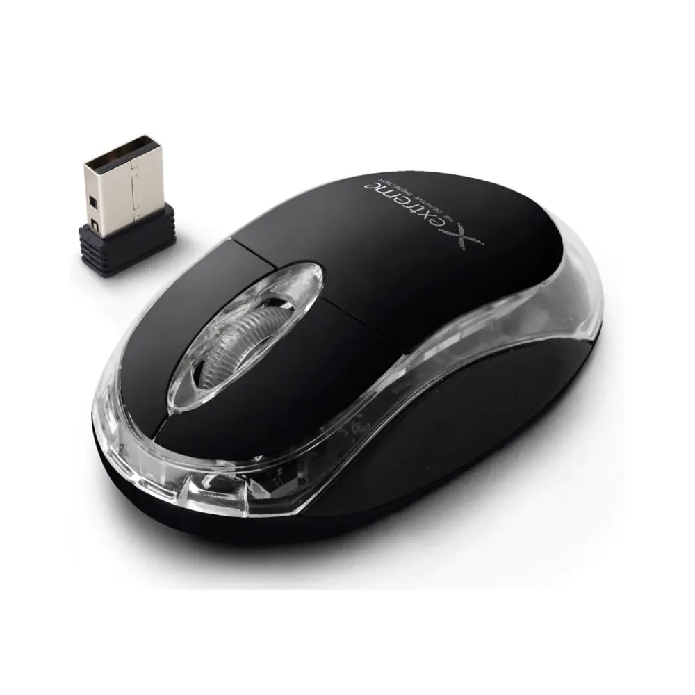 Мишка Extreme Harrier XM105K, 2.4 GHz, 1000 DPI, Оптична, USB, Черен, (9999XM105K)
