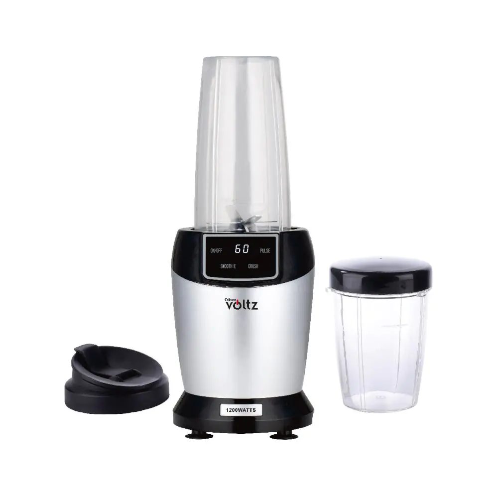 Нутри блендер Oliver Voltz OV51162FS, 1200W, 2 чаши, 1 L/800 мл, Без BPA, LED дисплей, Сребрист, (35949873)
