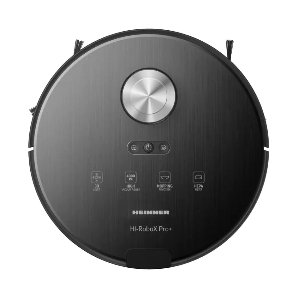 Прахосмукачка робот HEINNER HRVC-MAI52BK, WI-FI, Сухо и мокро почистване, 14.4V/ 5200 mAh, всмукателна мощност 4000Pa, Черен, (35922717)