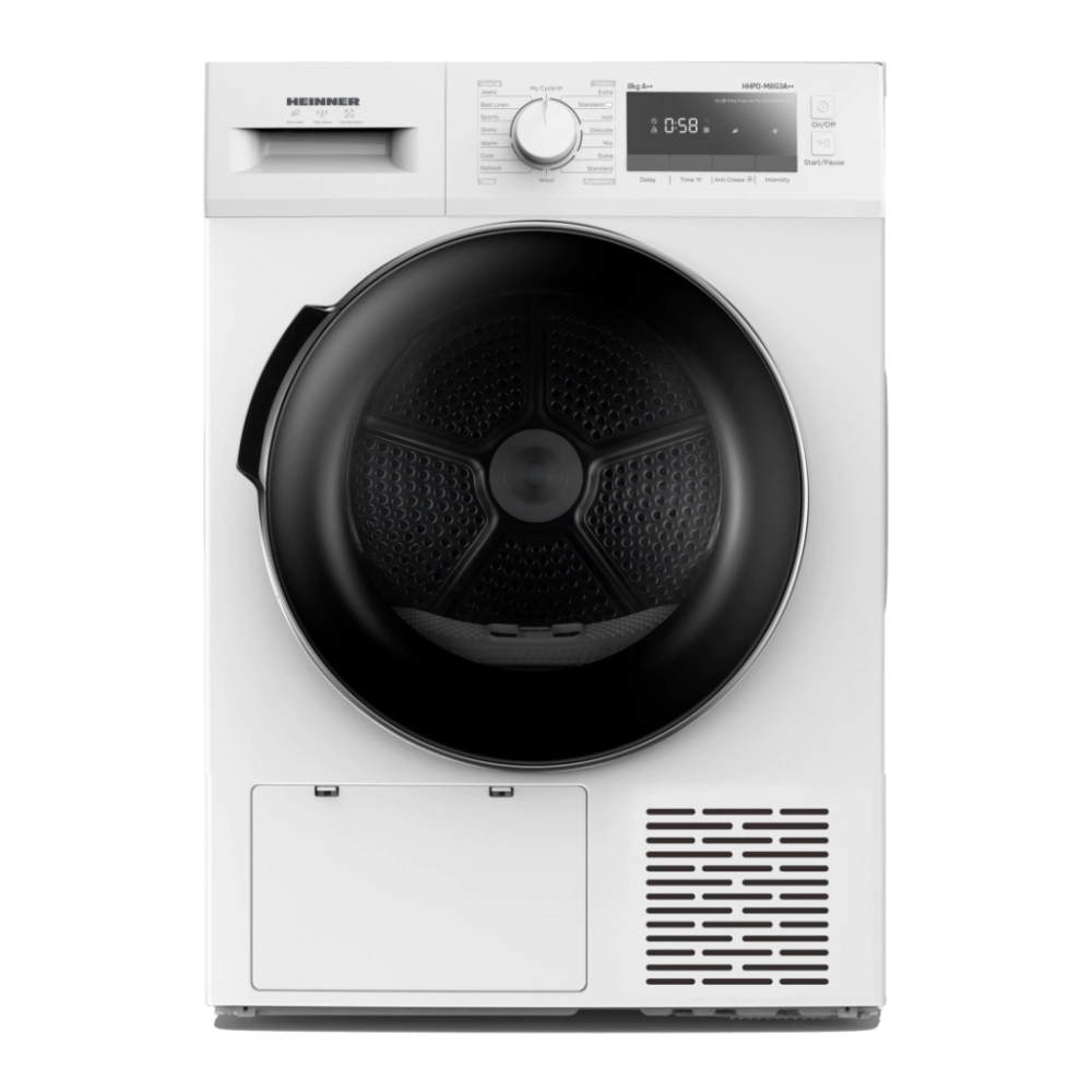 Сушилня HEINNER HHPD-M8G3A++, 8кг., 14 Програми, LED Дисплей, Бял, (22435)