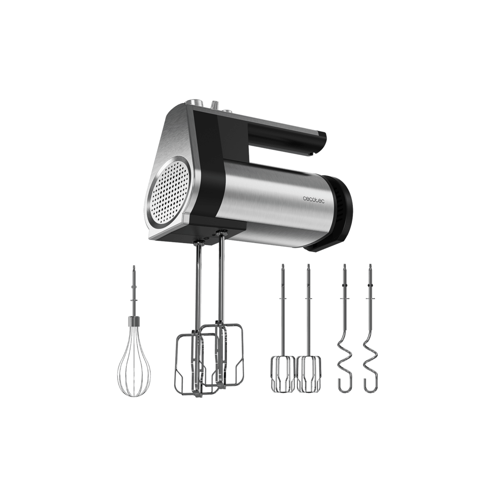 Миксер Cecotec PowerTwist 500 Full Steel, 500W, инокс/черен, (19167)