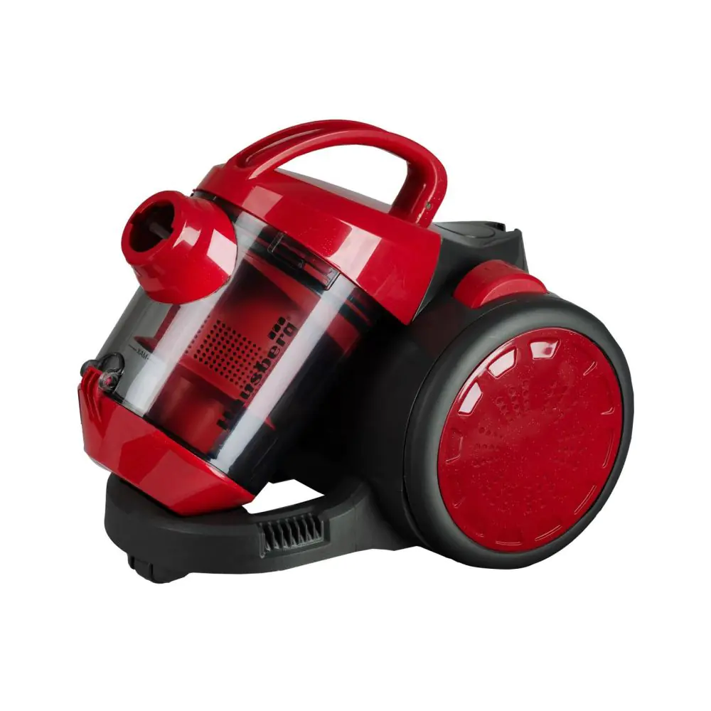 Прахосмукачка без торба Hausberg HB-2090RS, Циклонна, 700 W, 1.5 L, HEPA, Червен, (12991)