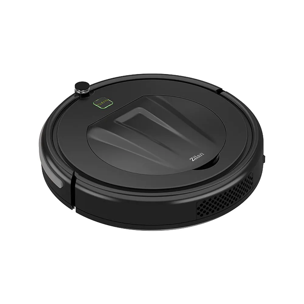 Прахосмукачка робот Zilan ZLN3500, 18W, 60 мин работа, 300ml, DC Мотор, HEPA, 60 минути, Дистанционно управление, Черен, (11099)