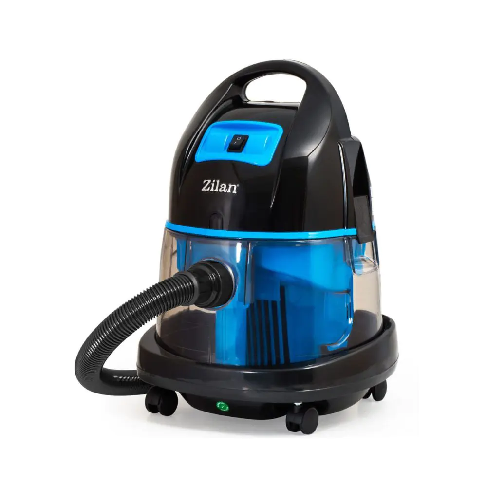 Прахосмукачка с воден филтър ZILAN Aqualotus ZLN-8945, 2000W, 8 литра, 45 литра/сек, С колелца, (19259)