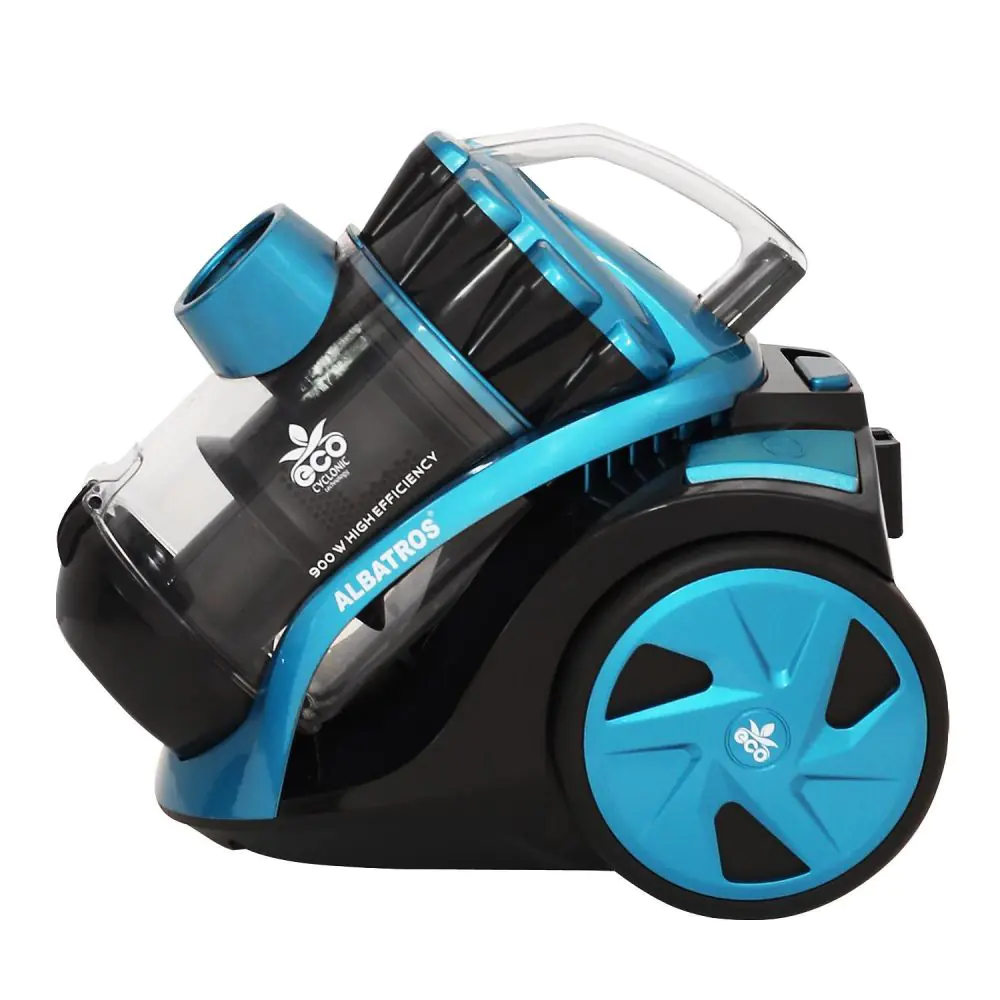 Прахосмукачка Albatros Urban 90 ECO, 900W, HEPA филтър, Черен/тюркоаз, (18819)