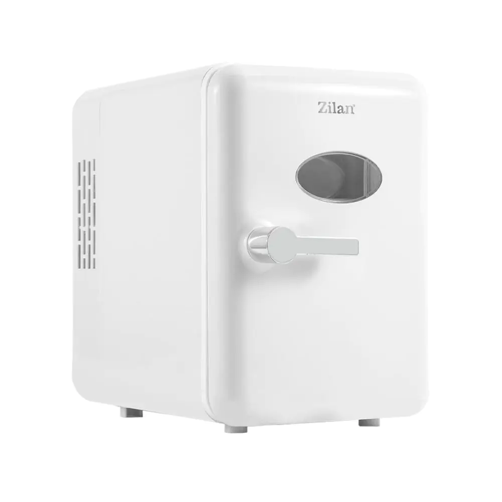 Преносим мини хладилник Zilan ZLN1153, 36W, 4 л, 6 кена, Охлаждане/затопляне, 10-75°C, 240/12V, Бял, (35950071)