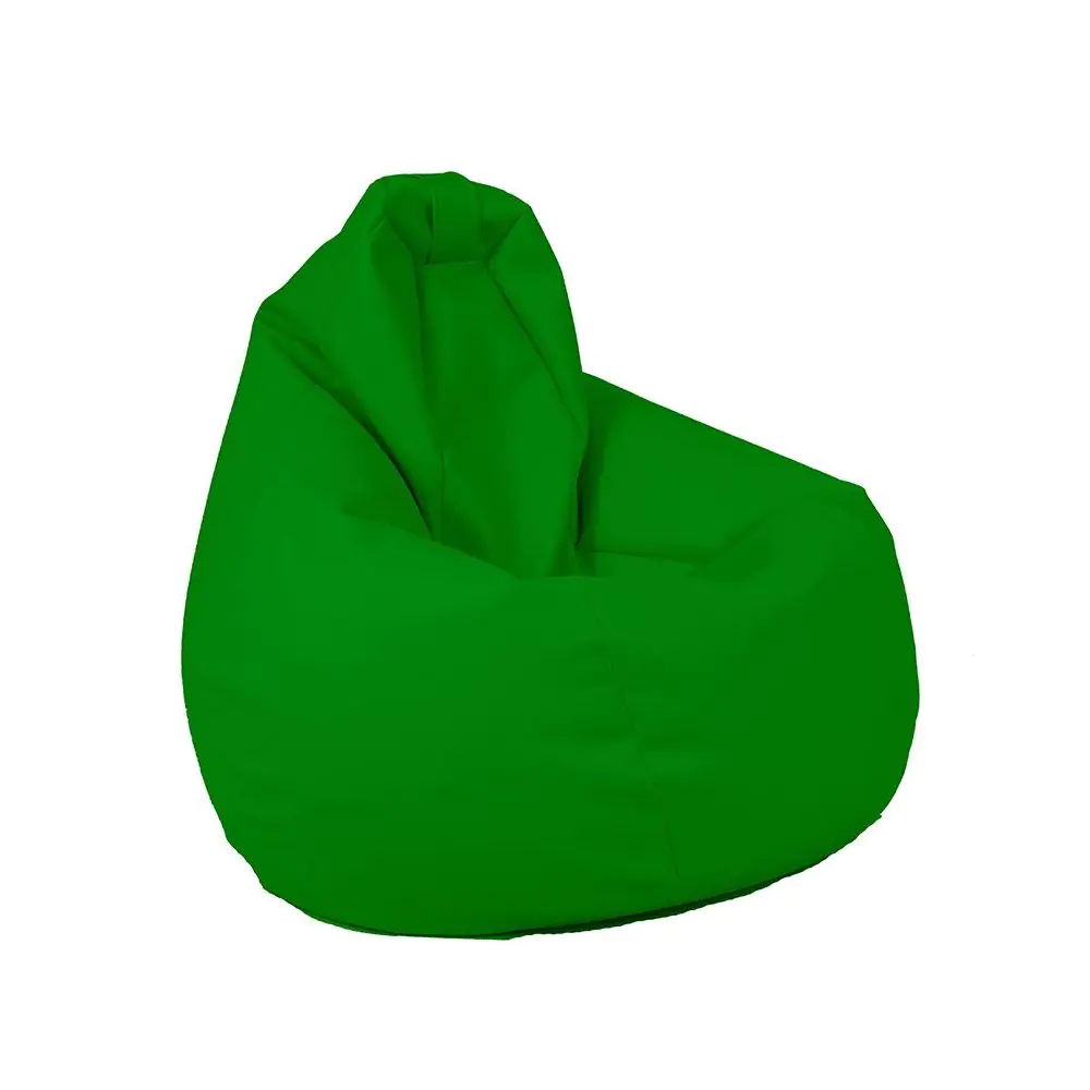 Пуф, круша, 220л., Nirvana Hobbit - Teteron Green, За открито, Перящ се калъф, Пълнеж от Полистиролни перли