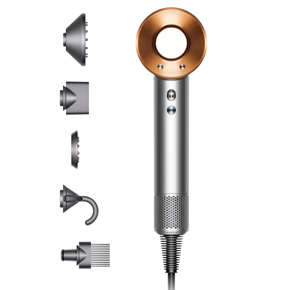 Сешоар Dyson Supersonic HD07 Bnk/Bco, 1600W, 3 степени, (19181)