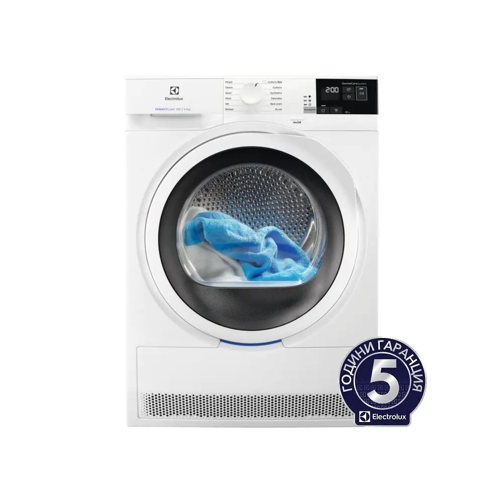 Сушилня с термопомпа Electrolux EW7H457W, 7кг., А++, Бял, (21839)