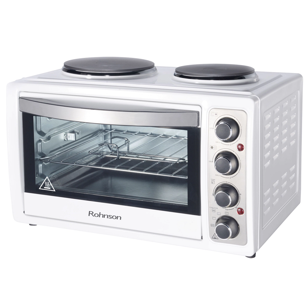 Мини готварска печка Rohnson R-2128, 3100W, 28 L, Бял, (16818)