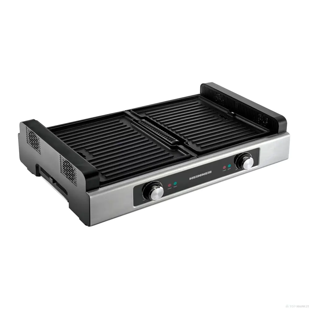 Скара HEINNER HSEG-1800SS, 1800W, Филтрация за дим, Инокс, (17247)