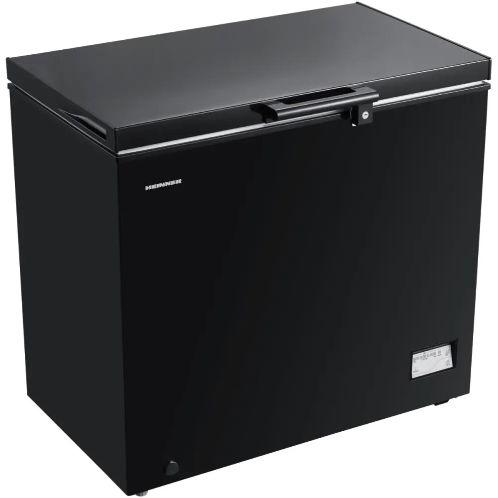 Фризер ракла HEINNER HCF-205NHBKE++, Инверторен компресор, Водоустойчив дисплей, 198 L, Черен, (20572)