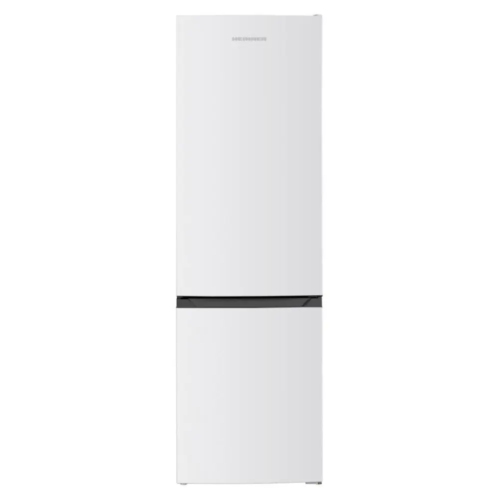 Хладилник с фризер Heinner HC-HM262E++, 262 л, Електронно управление, LED осветление, Реверсивни врати, Бял, (22177)