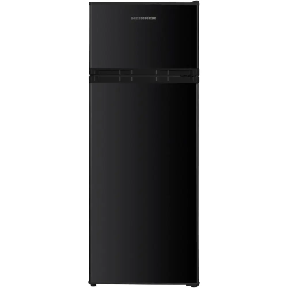 Хладилник с горна камера HEINNER HF-H2206BKE++, 206 L, LED Осветление, Черен, (20533)