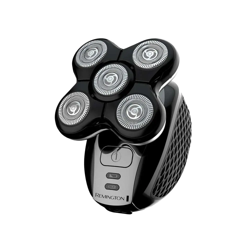 Самобръсначка за глава Remington RX5 XR1500 Ultimate Series, Въртящи остриета, Водоустойчива, Автономия до 50 минути, Тример, Черен/сребрист, (16469)