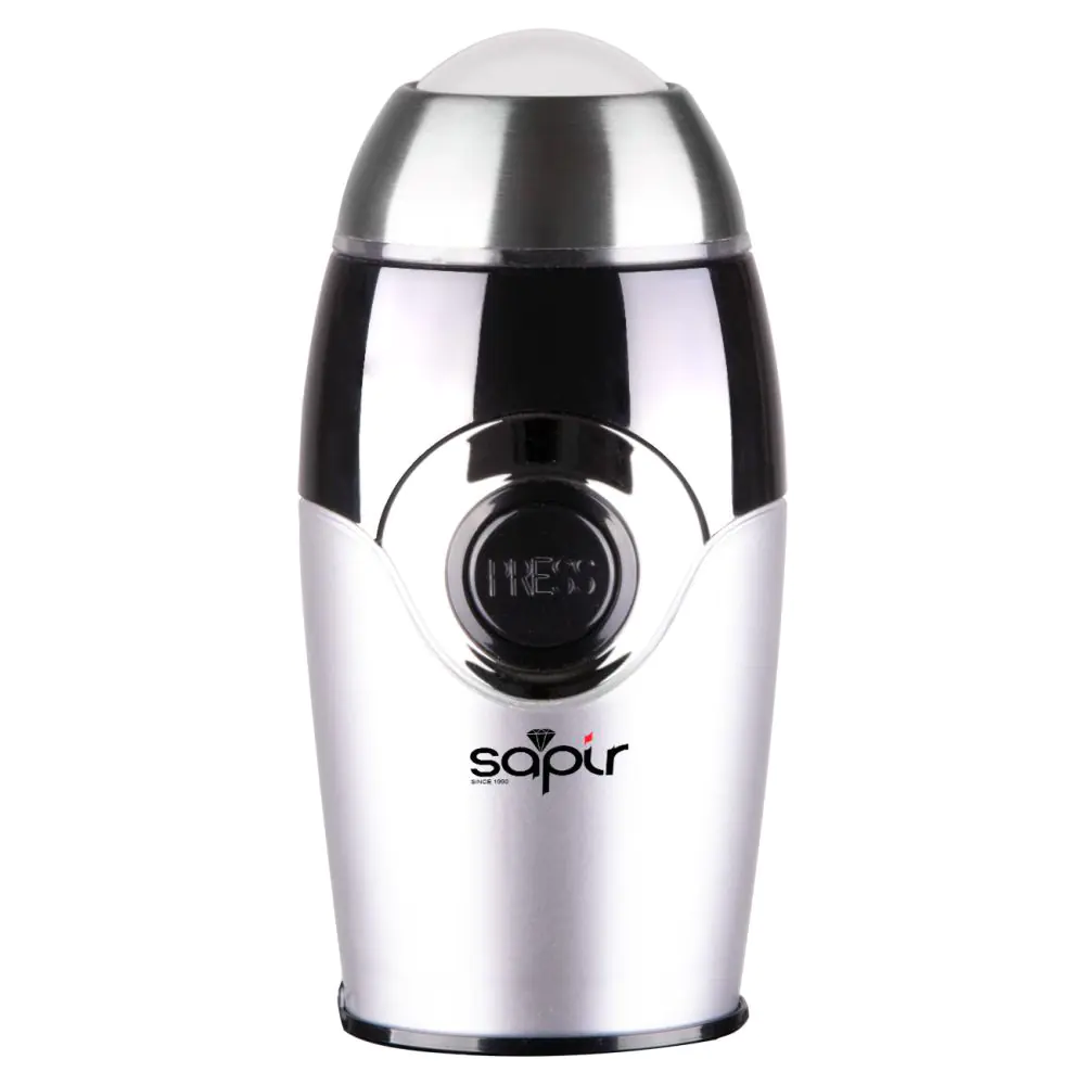 Кафемелачка ZEPHYR ZP 1172 B, 200W, 50 гр, Сребрист/черен
