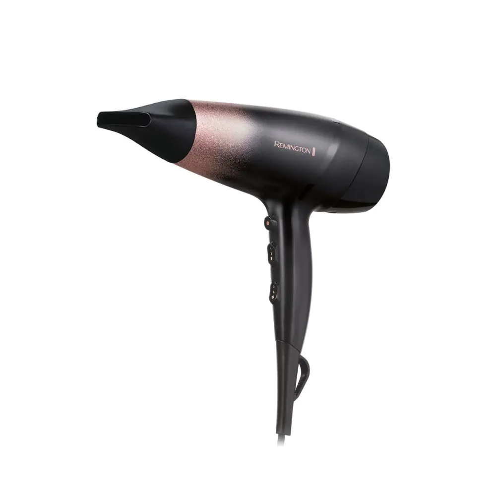 Сешоар Remington D5305 Rose Shimmer, 2200W, Йонизация, 110 км/ч струя, Cool Shot, Черен/Розов, (35922520)