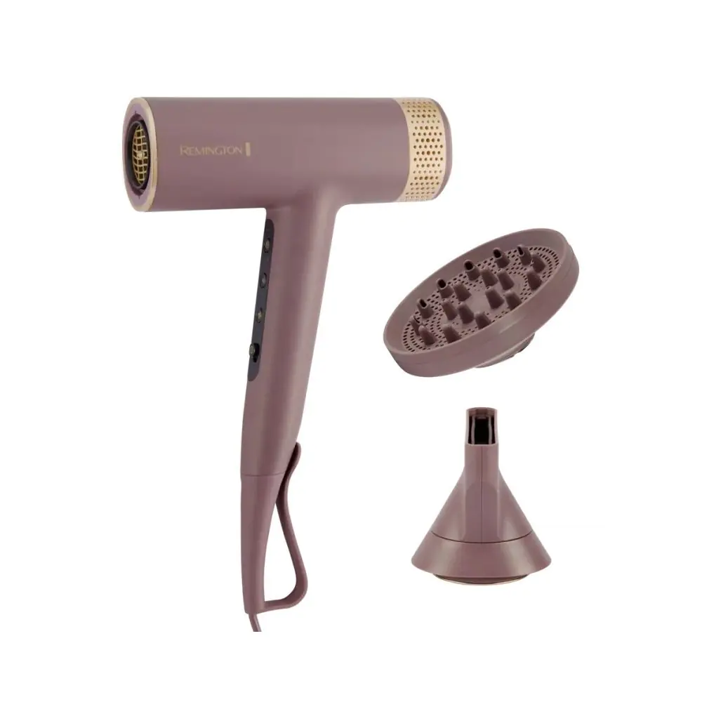 Сешоар Remington EC8930 AIRvive™, 1600W, 110000 об/мин, 2 скорости, 3 температурни настройки, Ionic Air, Cool shot, Лилав/Златист, (35946302)