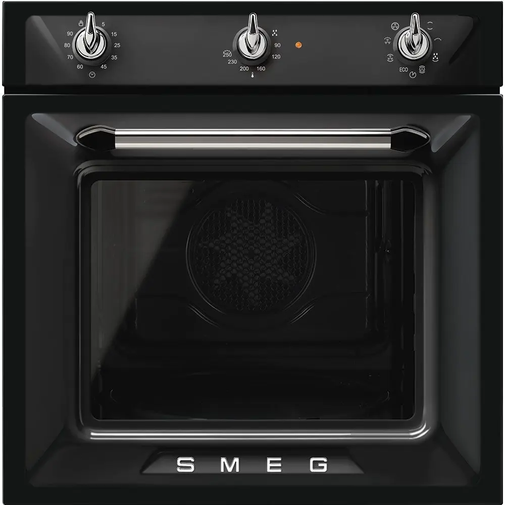 Фурна за вграждане SMEG SF6905N1, Серия Victoria, 70 литра, Черен, (19320)