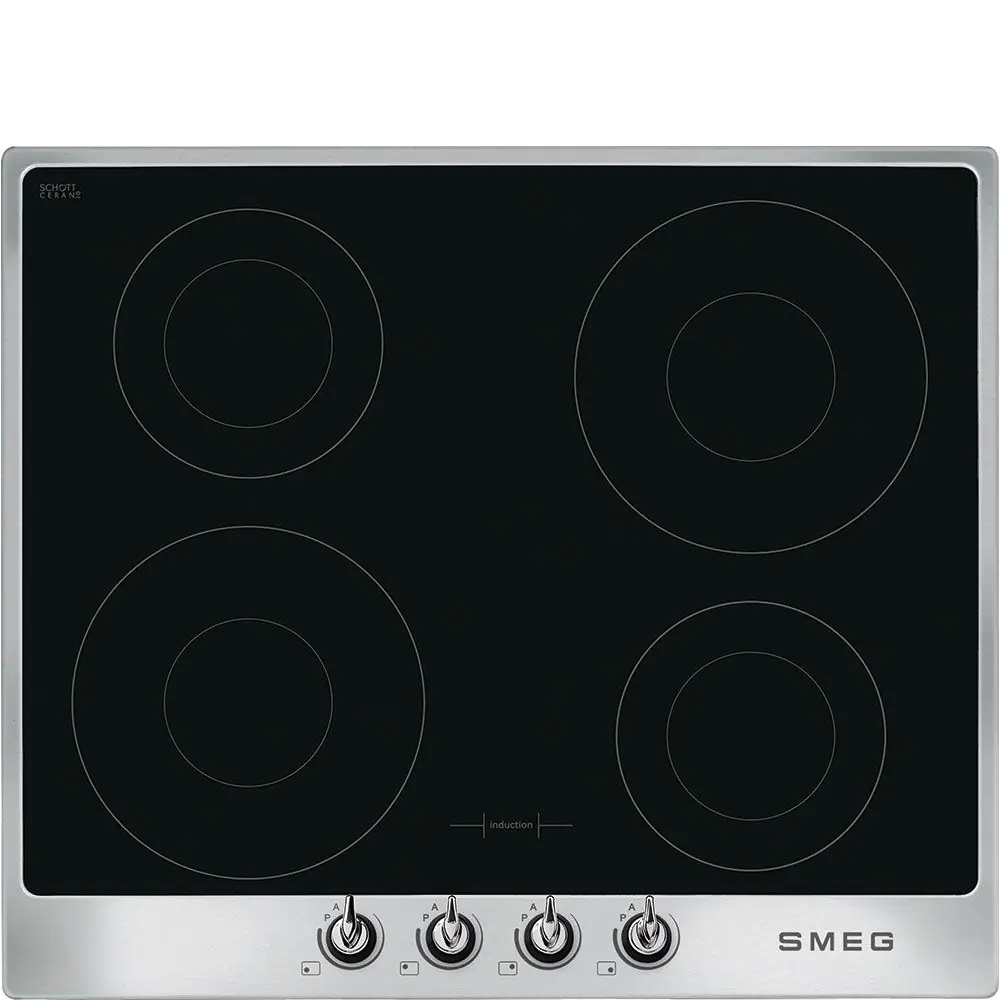 Индукционен плот SMEG SI964XM, Серия Victoria, 60 см, Инокс, (19405)