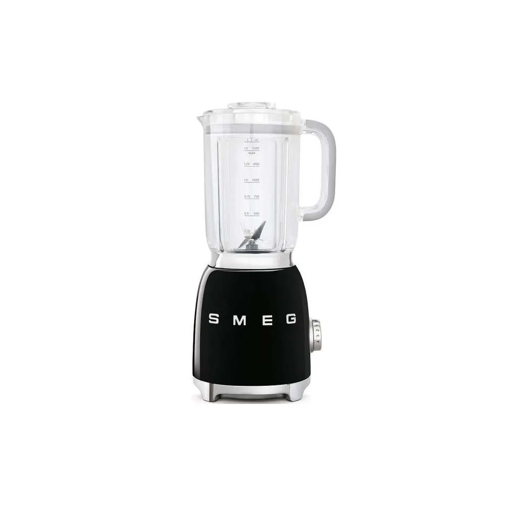 Блендер SMEG BLF01BLEU, 50s Style, 1.5L кана, 800W, Черен, (19842)
