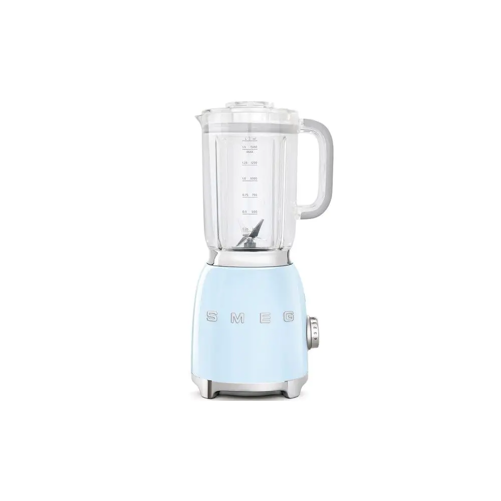 Блендер SMEG BLF01PBEU, 50s Style, 1.5L кана, 800W, Син, (19840)