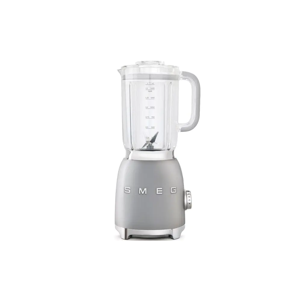 Блендер SMEG BLF01SVEU, 50s Style, 1.5L кана, 800W, Сив, (19844)