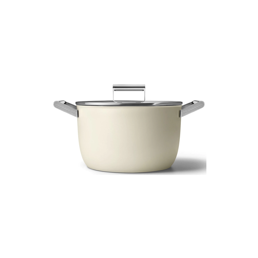 Тенджера SMEG CKFC2611CRM, 50s Style, Диаметър 26 см., Обем 7.7 л., (20037)
