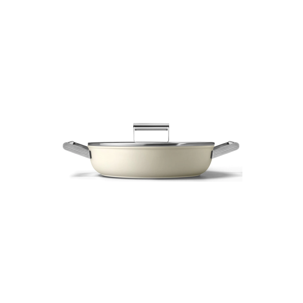 Касерола SMEG CKFD2811CRM, 50s Style, Диаметър 28 см., Обем 3.7 л., (20040)