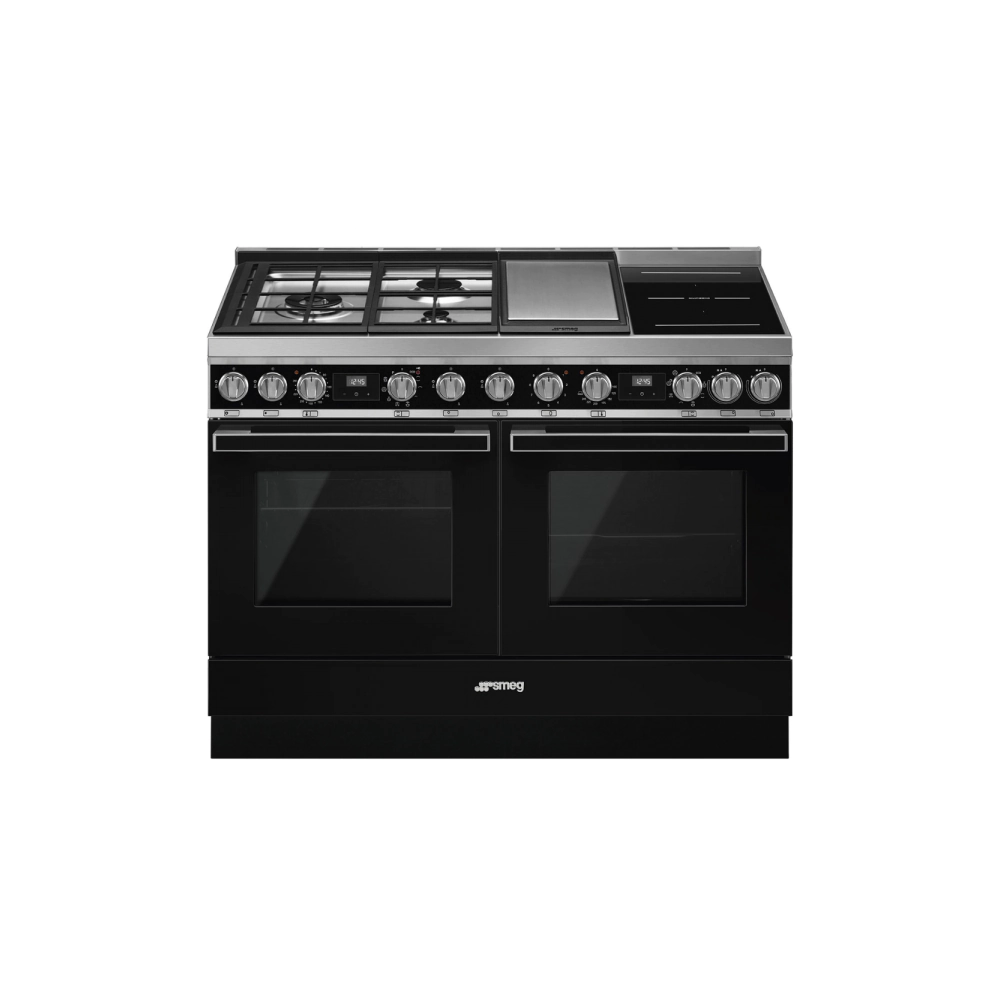 Готварска печка SMEG CPF120IGMPBL, Серия Portofino, 120 см, 3 газови котлона, (19728)