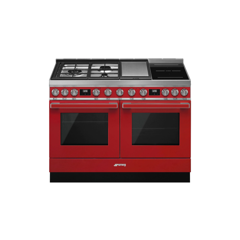 Готварска печка SMEG CPF120IGMPR, Серия Portofino, 120 см, 3 газови котлона, (19729)