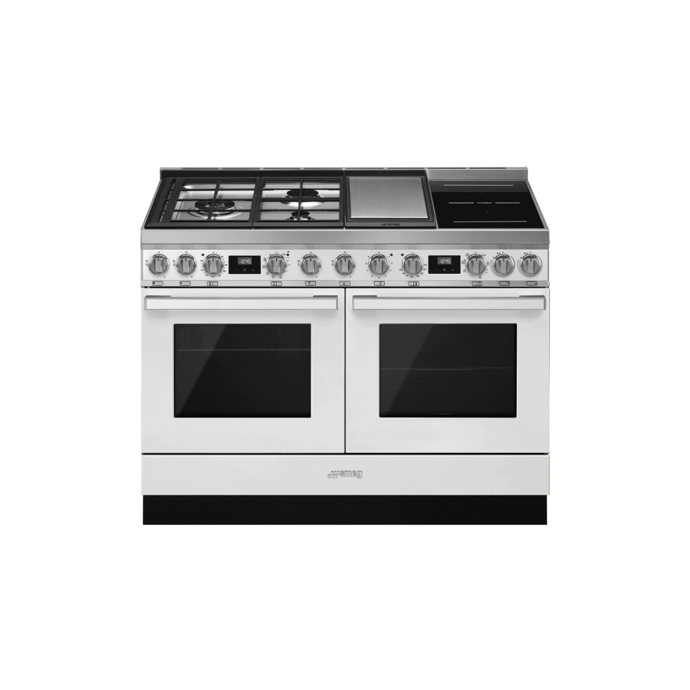 Готварска печка SMEG CPF120IGMPWH, Серия Portofino, 120 см, 3 газови котлона, (19731)
