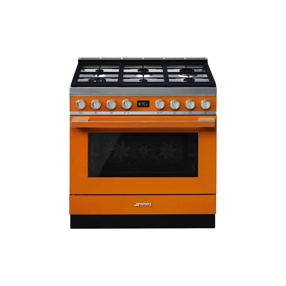 Готварска печка SMEG CPF9GMOR, Серия Portofino, 90 см, 6 газови котлона, (19720)