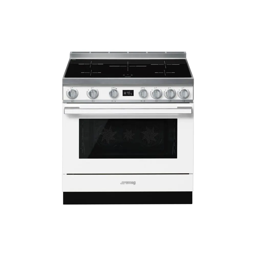 Готварска печка SMEG CPF9IPWH, Серия Portofino, 90 см, 5 индукционни котлона, (19705)