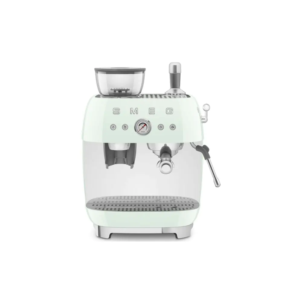 Кафемашина с интегрирана кафемелачка SMEG EGF03PGEU, 50s Style, еспресо, 15 бара, 1650W, (19990)