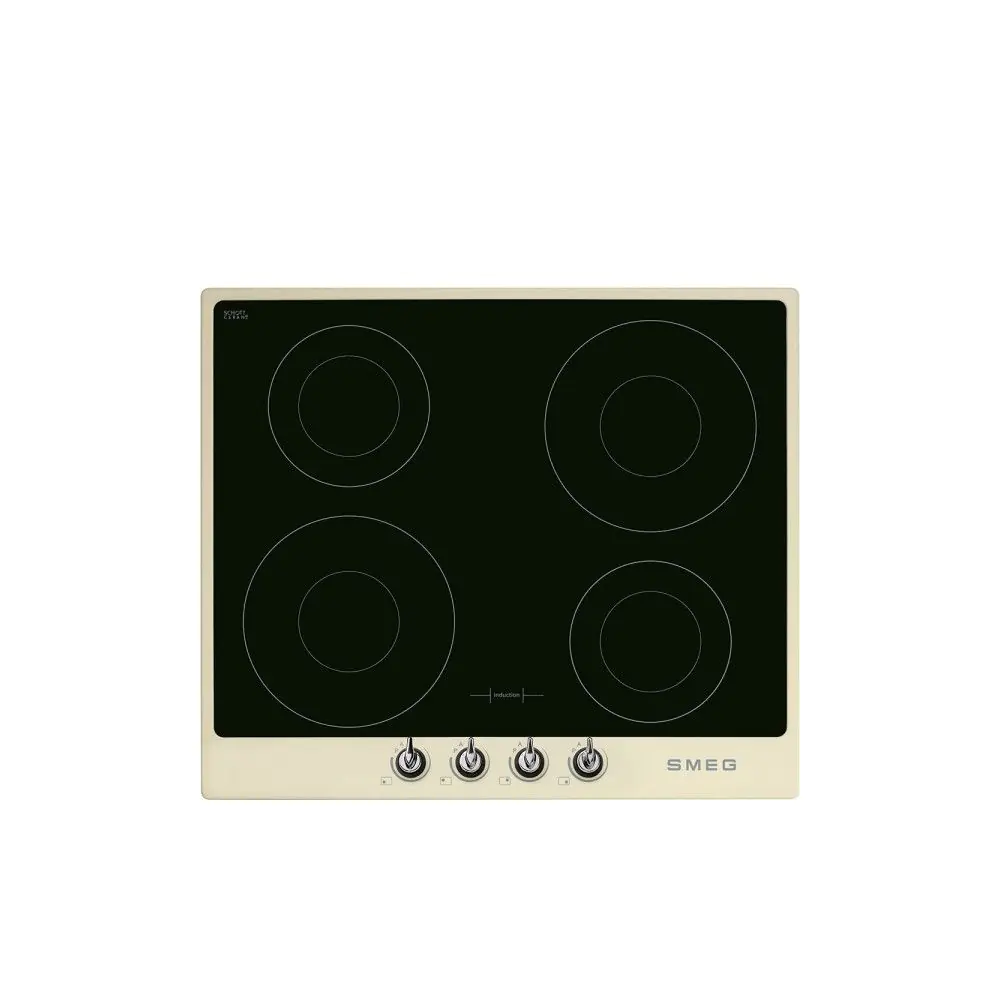 Индукционен плот SMEG SI964PM, Серия Victoria, 60 см, Крем, (19404)