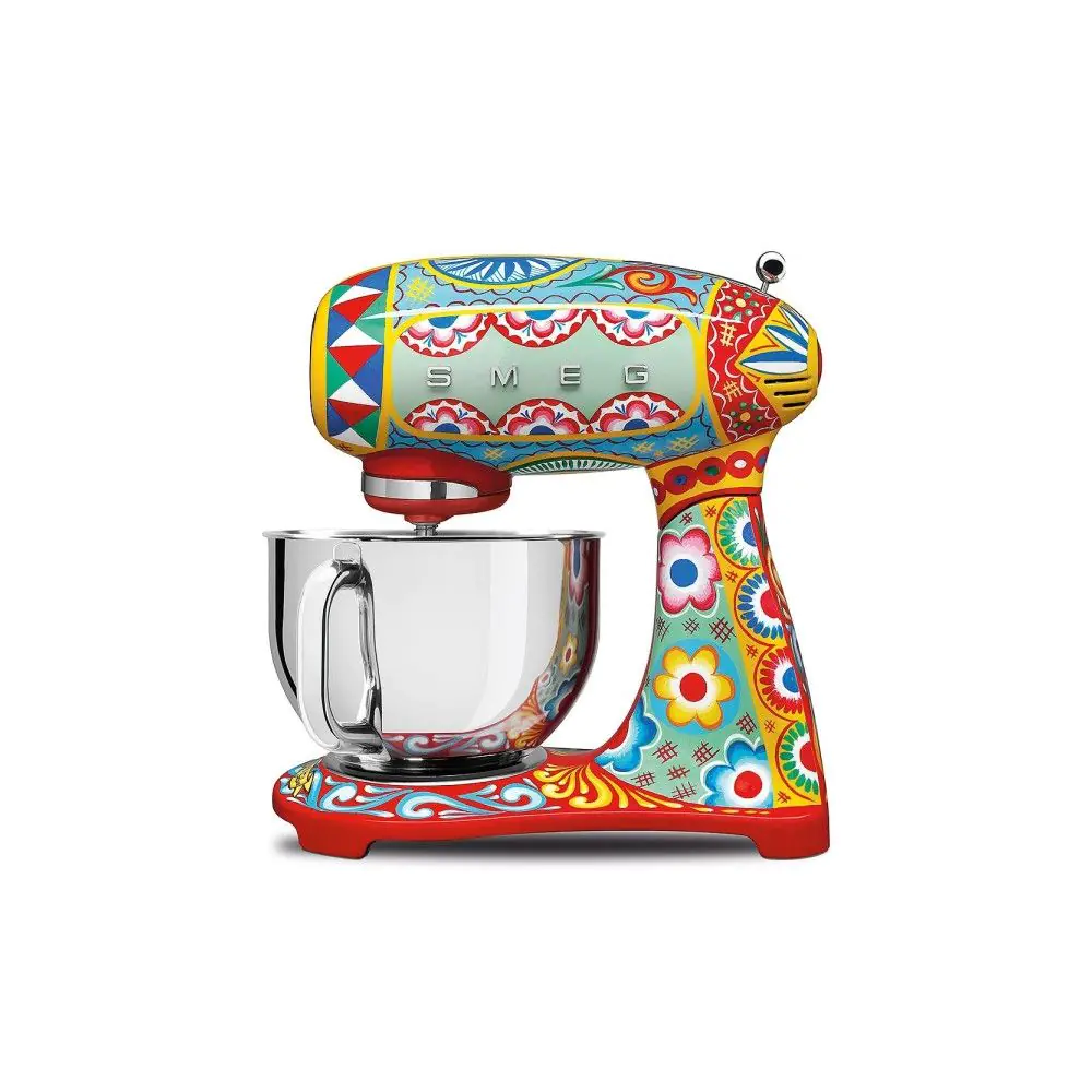 Планетарен миксер SMEG SMF03DGEU с дизайн на Dolce & Gabbana, 50s Style, 4.8 л. купа, 800W, (19873)