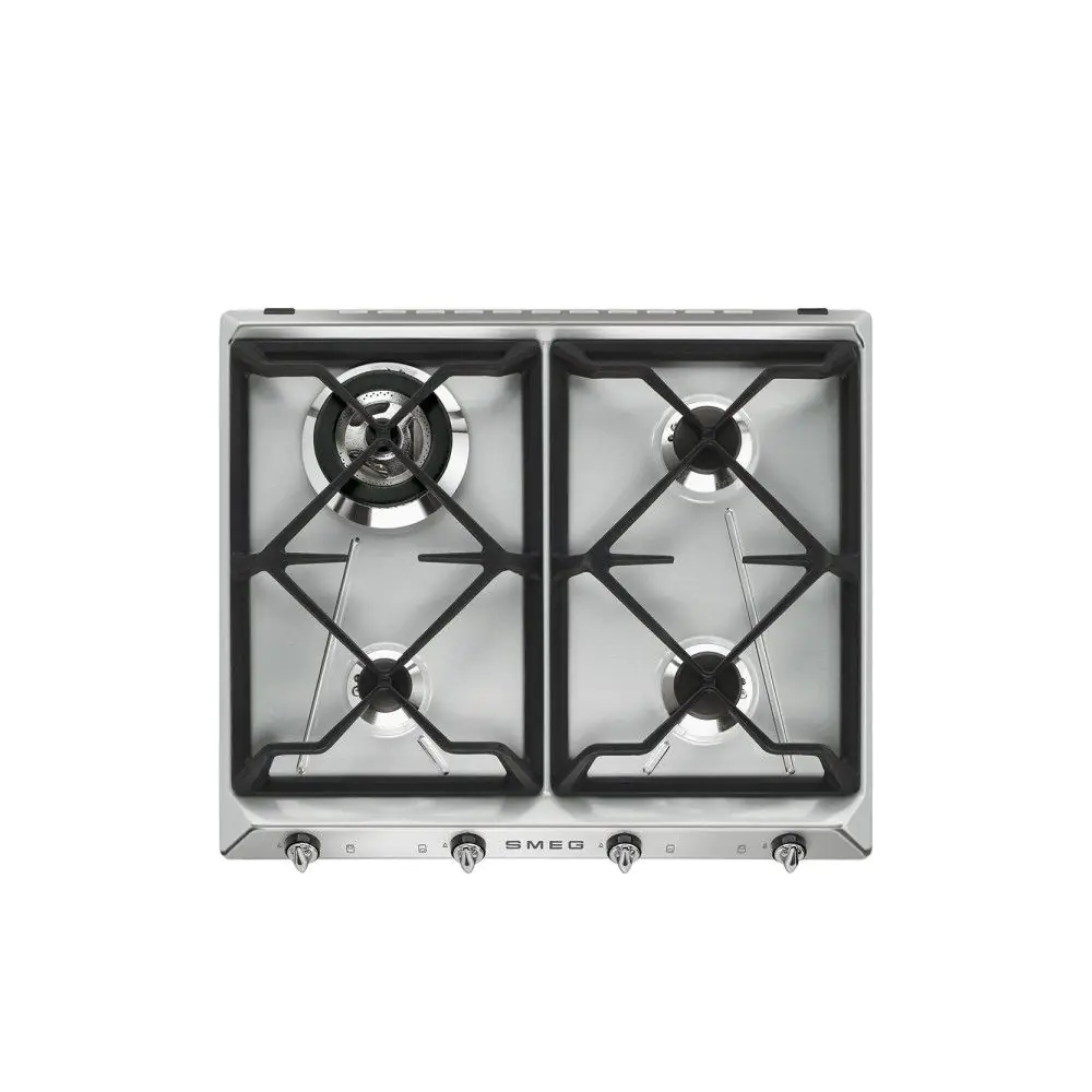 Газов плот SMEG SR964XGH, Серия Victoria, 60 см, Неръждаема стомана, (19408)