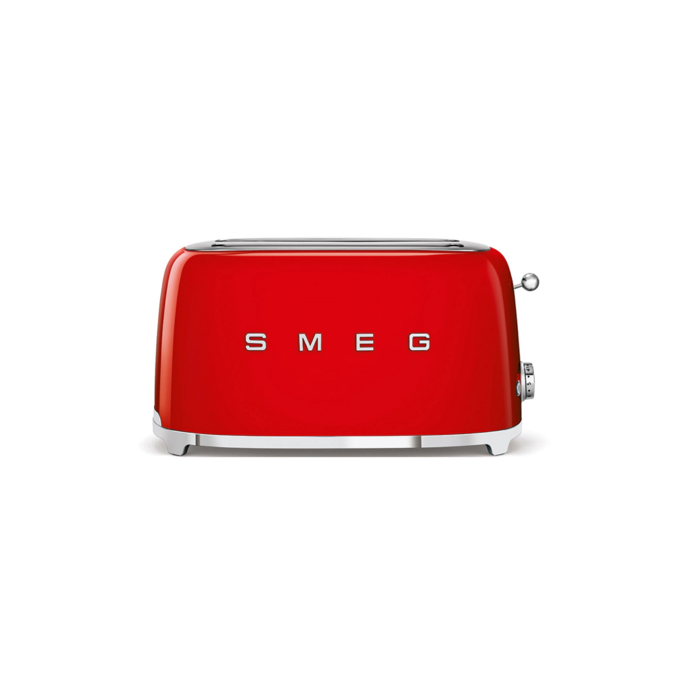 Тостер SMEG TSF02RDEU, 50s Style, 4 филии, 1500 W, (19912)