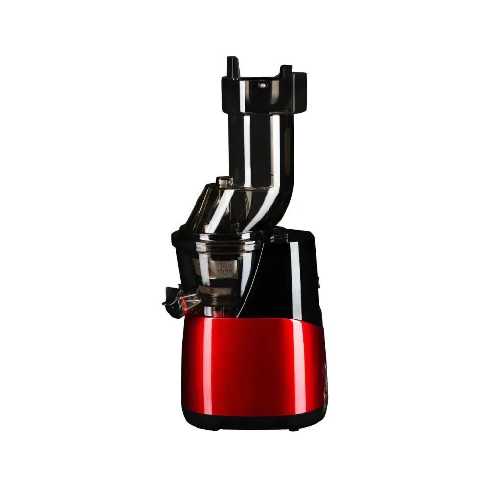 Сокоизстрисквачка бавна Hausberg HB 7517RS, 150W, 400мл, 2 сита, Широка тръба, Червен/черен, (99HB7517RS)