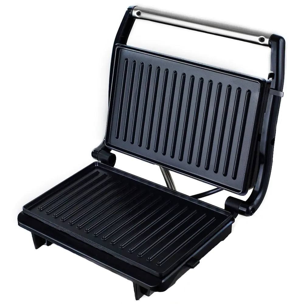 Тостер преса за сандвичи SAPIR SP 1442 PD, 750W, 2 филии, Грил плочи, Черен