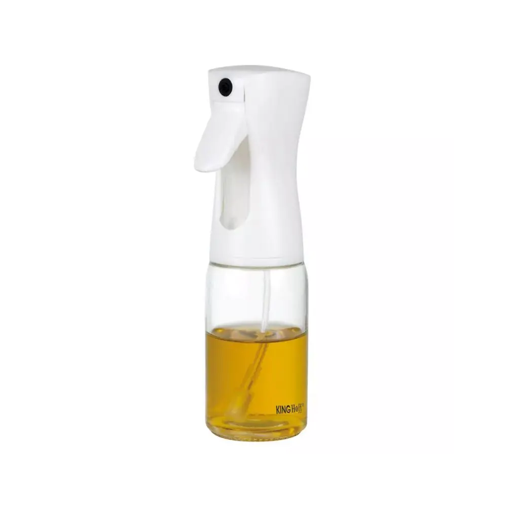 Спрей бутилка за олио и оцет Kinghoff KH 1719, Стъкло, 190 ml, 20х6 см, Безцветен/бял, (13185)