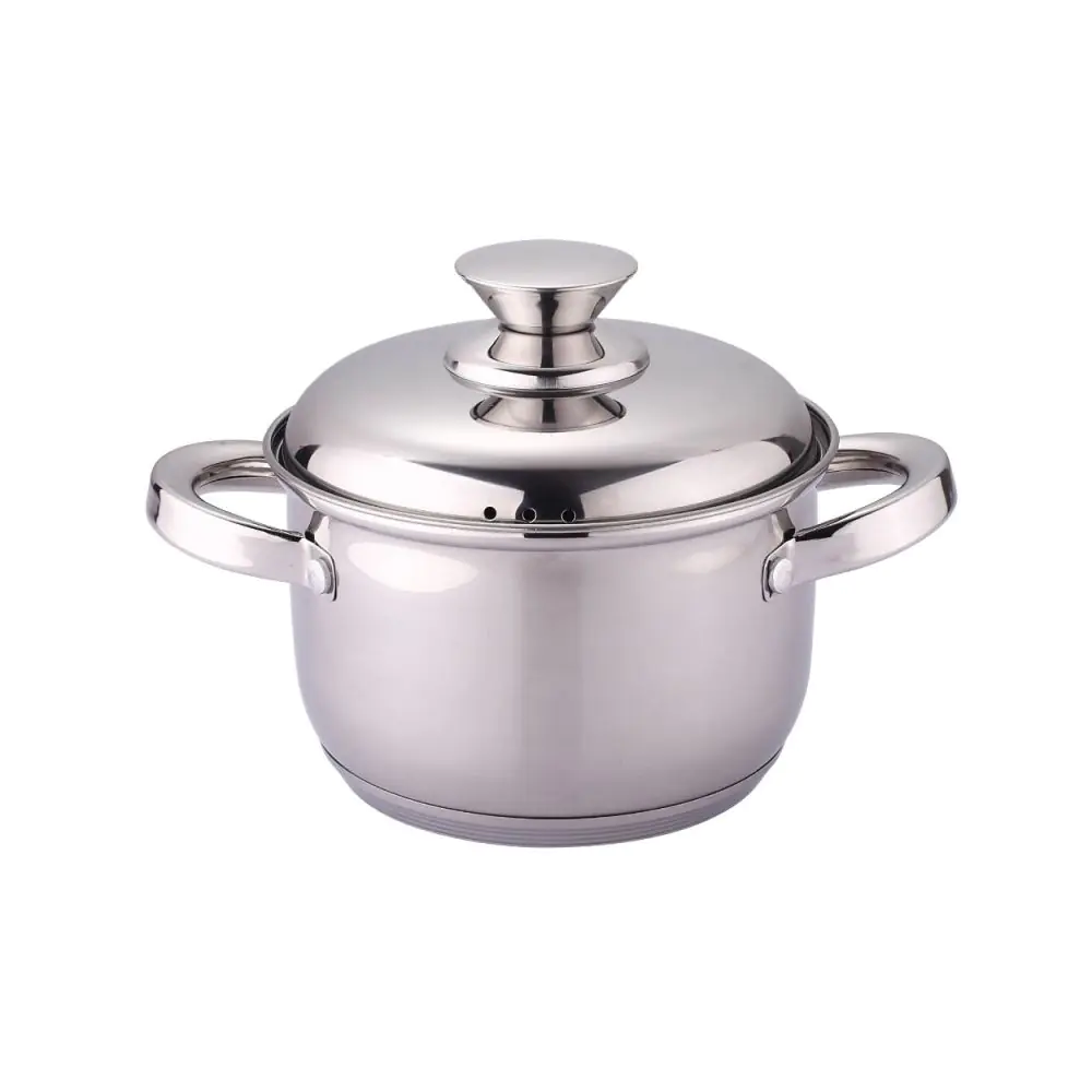 Тенджера с метален капак Rosberg R51210L20S, 20 см, 3.4 л, Индукция, Инокс, (17702)