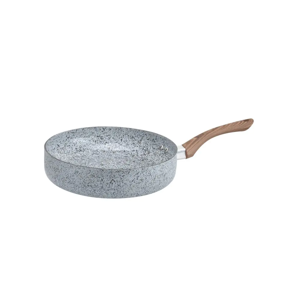 Тиган Oliver Voltz Siena OV51319J28D, 28 см, Дълбок, Мраморно покритие, Индукция, Сив, (35944199)