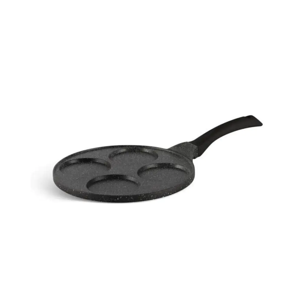 Тиган за мини палачинки/яйца Bohmann BH 1020-26MRB, 26 см, Мраморно покритие, Черен, (17662)