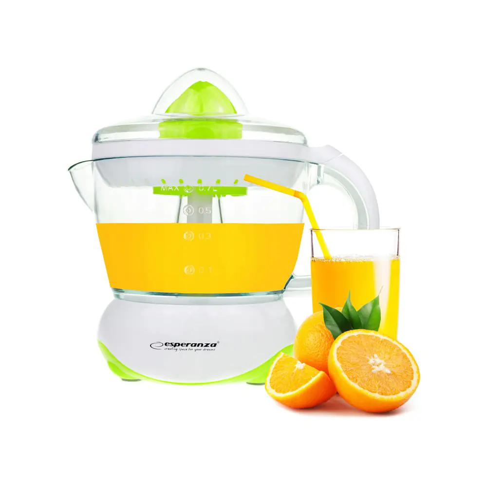 Цитрус преса Esperanza EKJ001G, 25W, 700 мл, Автоматичнo въртене, Бял/Зелен, (35922812)